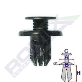 Clip, Zier- / Schutzleiste 60002 MINI PACEMAN von ROMIX