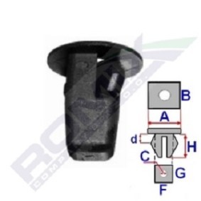 Clip, Zier- / Schutzleiste B21006