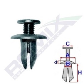 Clip, Zier- / Schutzleiste B22044