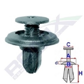 Clip, Zier- / Schutzleiste B22070