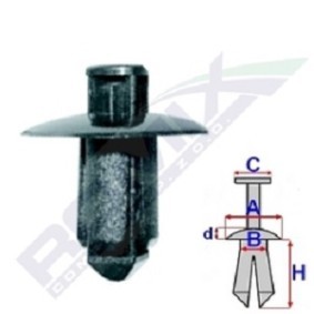 Clip, Zier- / Schutzleiste B22118