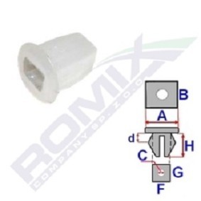 Køb Clips, side- / beskyttelseslister af ROMIX B23212 til den lave pris 3,75 DKK