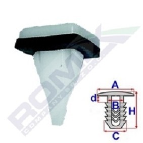 Clip, Zier- / Schutzleiste B25237 MITSUBISHI LANCER von ROMIX