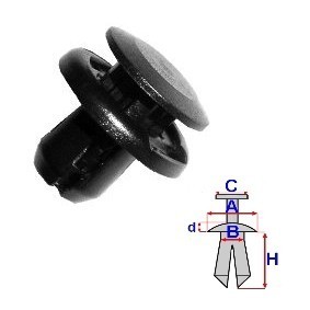 Clip, Zier- / Schutzleiste B26998