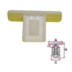 Clip, Zier- / Schutzleiste C60114