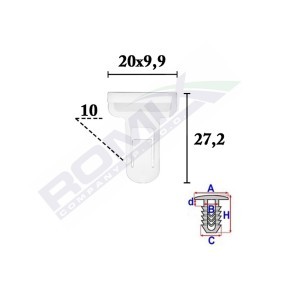 Clip, Zier- / Schutzleiste C70374