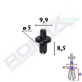 Clip, Zier- / Schutzleiste C70557
