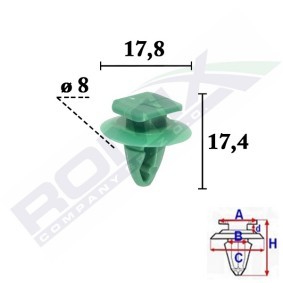 Clip, Zier- / Schutzleiste C70560