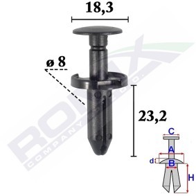 Clip, Zier- / Schutzleiste C70562