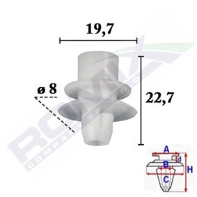 Clip, Zier- / Schutzleiste C70563