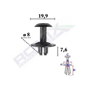 Clip, Zier- / Schutzleiste C70578
