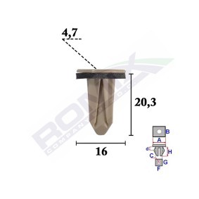 Clip, Stoßfänger C70581