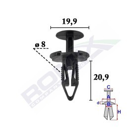 Clip, Zier- / Schutzleiste C70614