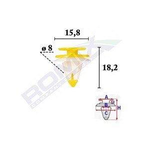 Clip, Zier- / Schutzleiste C70621