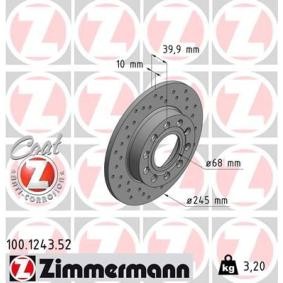Comprar Disco de freno de ZIMMERMANN 100.1243.52 a bajo precio de 70,20 €