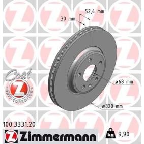 Comprar Disco de freno de ZIMMERMANN 100.3331.20 a bajo precio de 78,76 €