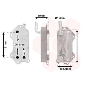 Achetez des Radiateur d'huile VAN WEZEL 53013702 à prix pour 214,88 €