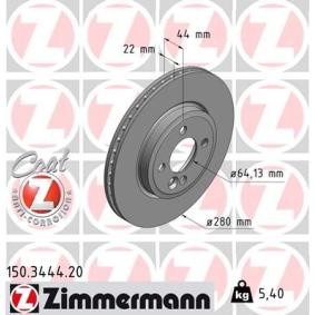 Bremsscheibe 150.3444.20 für Coupe (R58) für 51,90 CHF