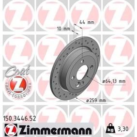 Bremsscheibe 150.3446.52 für Coupe (R58) für 56,89 CHF