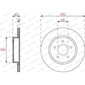 Bremsscheibe DDF2786C