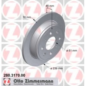 Comprar Disco de freno de ZIMMERMANN 280.3170.00 a bajo precio de 135,92 €