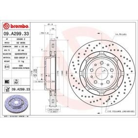Bremsscheibe 09.A299.33