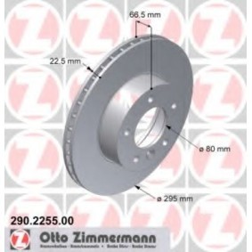 Comprar Disco de freno de ZIMMERMANN 290.2255.00 a bajo precio de 145,56 €
