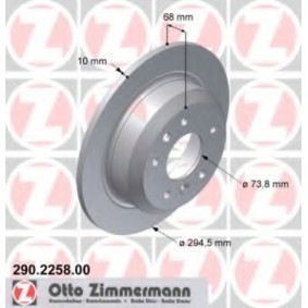 Comprar Disco de freno de ZIMMERMANN 290.2258.00 a bajo precio de 232,34 €