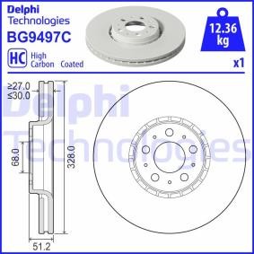 Compre Disco de travão da DELPHI BG9497C a um preço baixo por 85,07 €