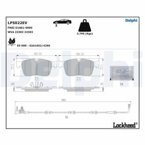 Acquista Kit pastiglie freni da DELPHI LP5022EV a buon mercato per soli 129,84 €
