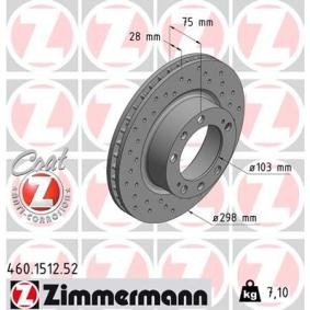 Osta Jarrulevy ZIMMERMANN:llä 460.1512.52 edullisesti hintaan 188,57 €