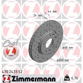 Comprar Disco de freno de ZIMMERMANN 470.2433.52 a bajo precio de 92,29 €