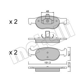 Achetez des Kit de roulement de roue METELLI 19-7648 à prix pour 35,72 €