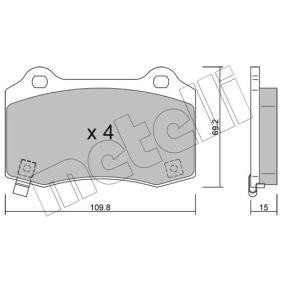 Achetez des Plaquettes de frein METELLI 22-0251-6 à prix pour 34,11 €
