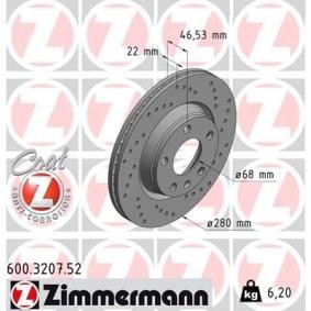 Comprar Disco de freno de ZIMMERMANN 600.3207.52 a bajo precio de 91,03 €
