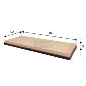 Kjøp Kupefilter av CLEAN FILTER NC2421 til den lave prisen 183,95 NOK