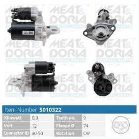 Köp Startmotor av MEAT & DORIA 5010322 till det låga priset 1558,31 kr