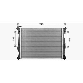 Achetez des Radiateur du moteur AVA COOLING SYSTEMS KA2342 à prix pour 407,87 €