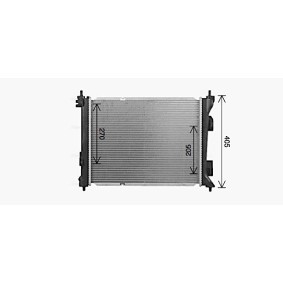 Achetez des Radiateur du moteur AVA COOLING SYSTEMS KA2343 à prix pour 225,74 €