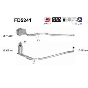 SKODA Partikelfilter (DPF) von AS