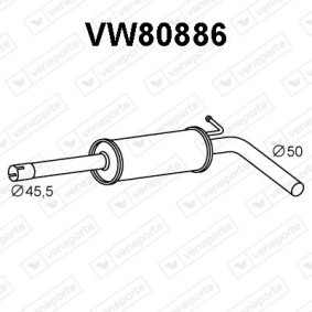 Vorschalldämpfer VW80886 AUDI A1 von VENEPORTE