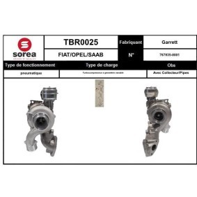 Köp Turboaggregat av SNRA TBR0025 till det låga priset 6165,42 kr