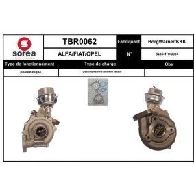 Turbolader von SNRA TBR0062