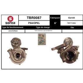 Turbolader von SNRA TBR0087