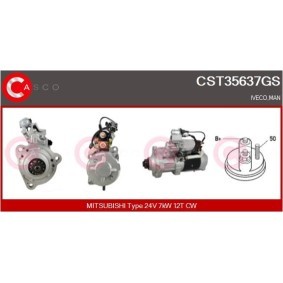 Elektromotor, Kühlerlüfter CEF74045AS FIAT IDEA von CASCO