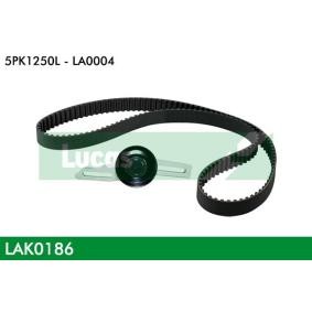 Comprar Juego de correas trapeciales poli V de LUCAS LAK0187 a bajo precio de 52,69 €