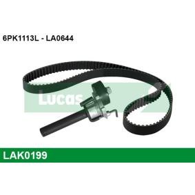 Achetez des Jeu de courroies trapézoïdales à nervures LUCAS LAK0199 à prix pour 84,49 €