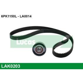 Keilrippenriemensatz LAK0203 von LUCAS günstig für 78,91 € online kaufen