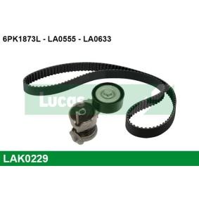 Achetez des Jeu de courroies trapézoïdales à nervures LUCAS LAK0229 à prix pour 66,91 €