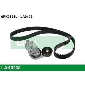 Achetez des Jeu de courroies trapézoïdales à nervures LUCAS LAK0238 à prix pour 65,96 €